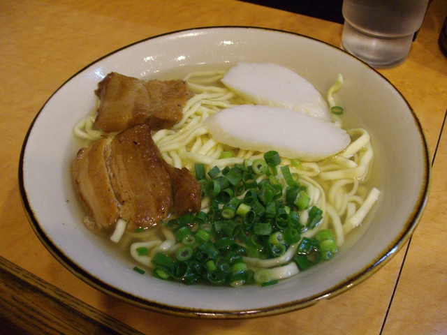 Okinawa Soba (translated "Okinawa Soba"): "Island Noodles in a Sea of Flavor"