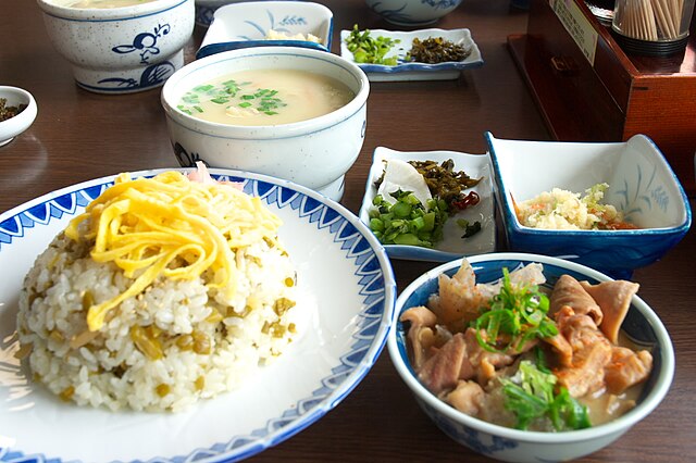 高菜めし (translated "Takana Rice"): "Whispers of Mustard Greens"