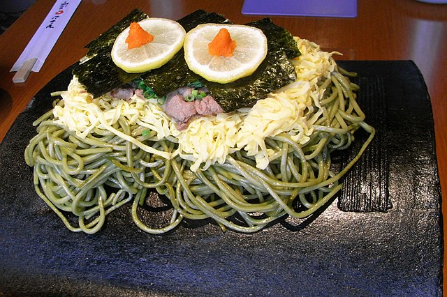 瓦そば (translated "瓦そば"): "Sizzle of Serenity on Earthen Plates"